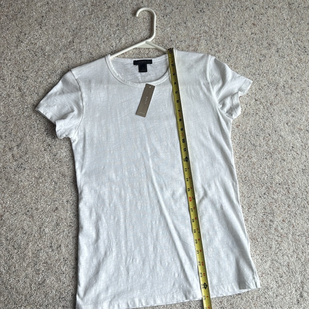 🆕J CREW White Tee - Picture 13 of 13